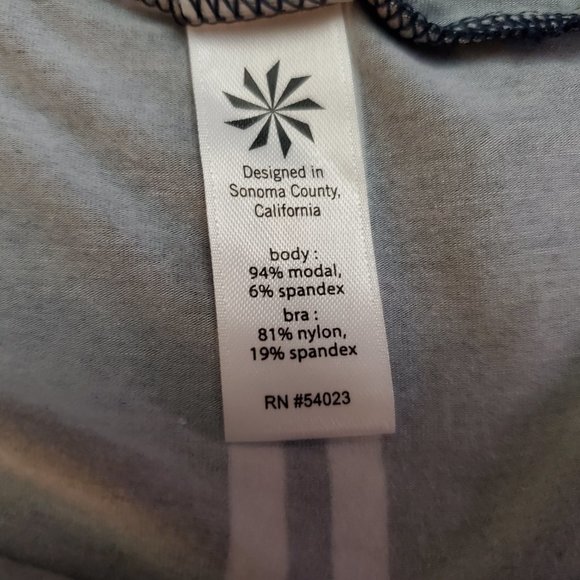 NWT Athleta XS 439149 Cressida Stripe Midi Blue White Shelf Bra Dress A18 - Picture 6 of 10